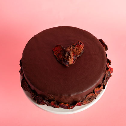 Rode bieten cake