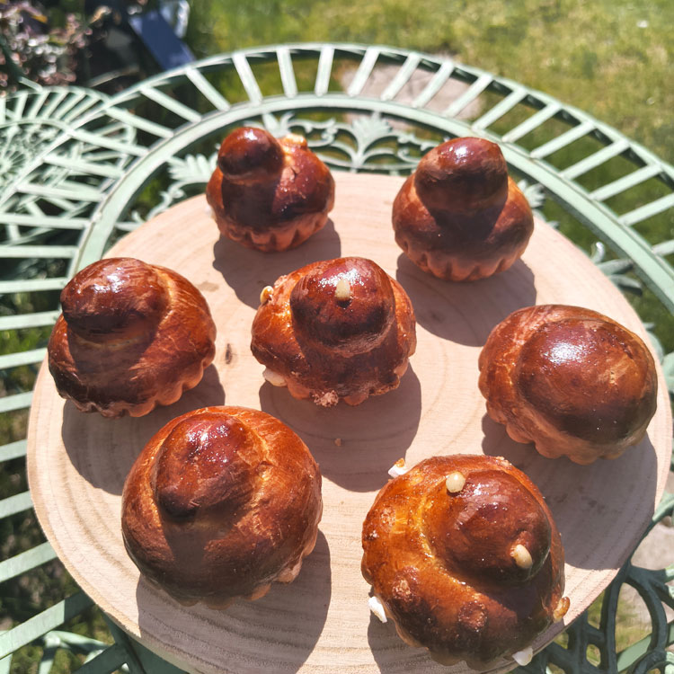 Brioche en lange suissen en kaneelbroodje
