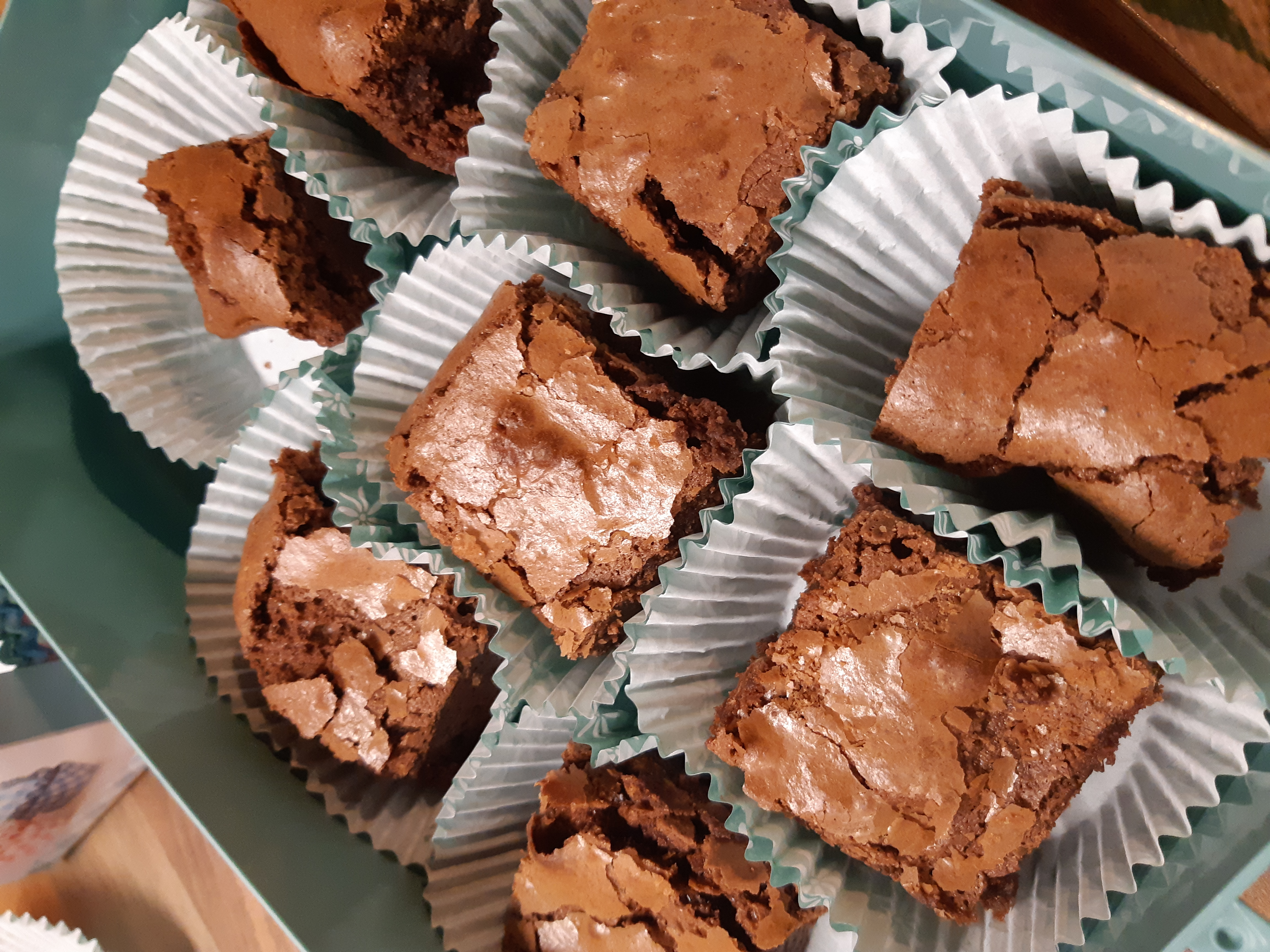 Brownie en chocoladetaart