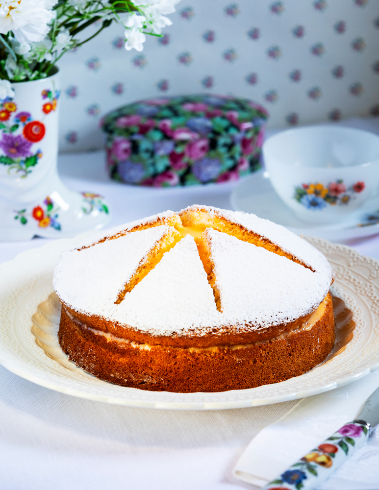 Biscuit, sneeuwster met advocaat en advocaatcake NAMIDDAG