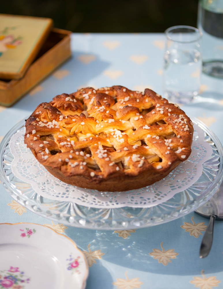 Limburgse vlaai - appel en kers